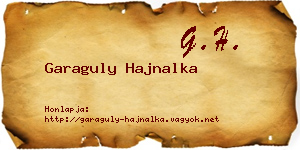 Garaguly Hajnalka névjegykártya
